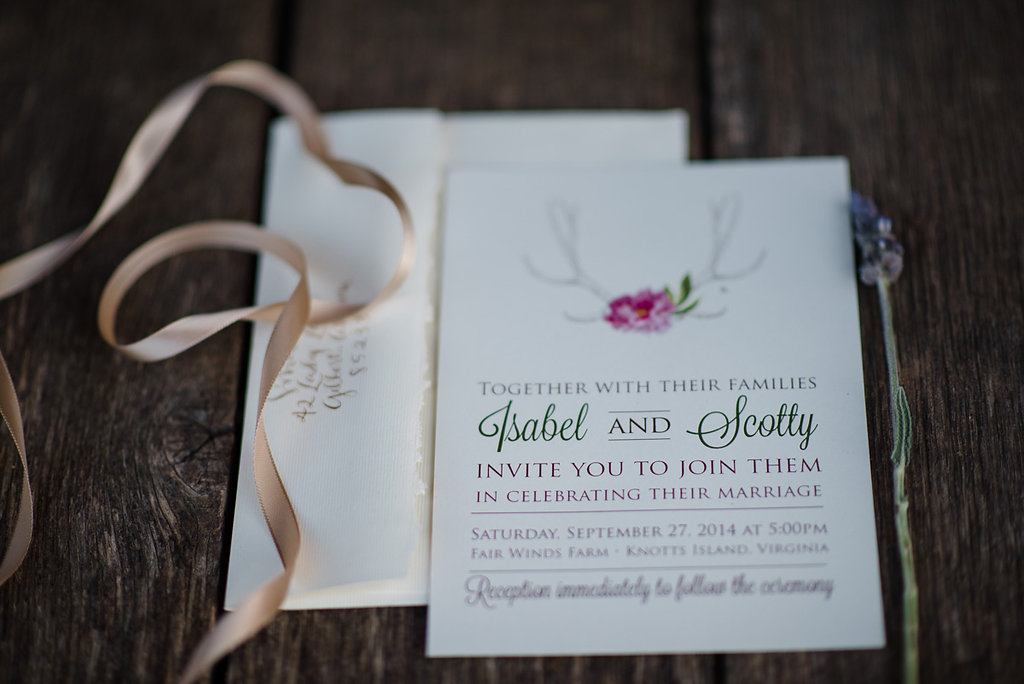 Rustic Southern wedding invitations