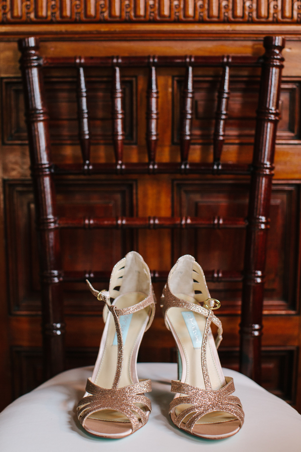 Sparkly Charleston wedding shoes