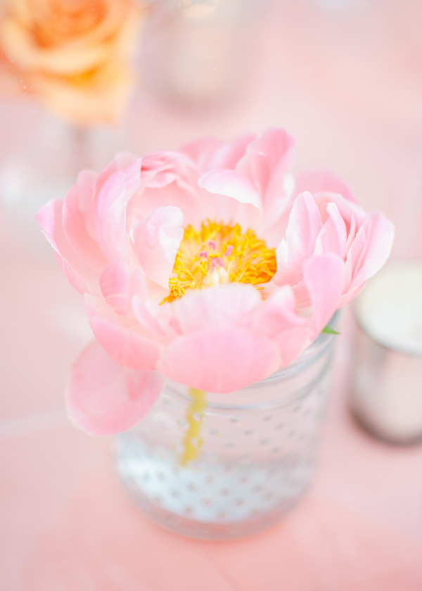 Pink Peony Centerpiece