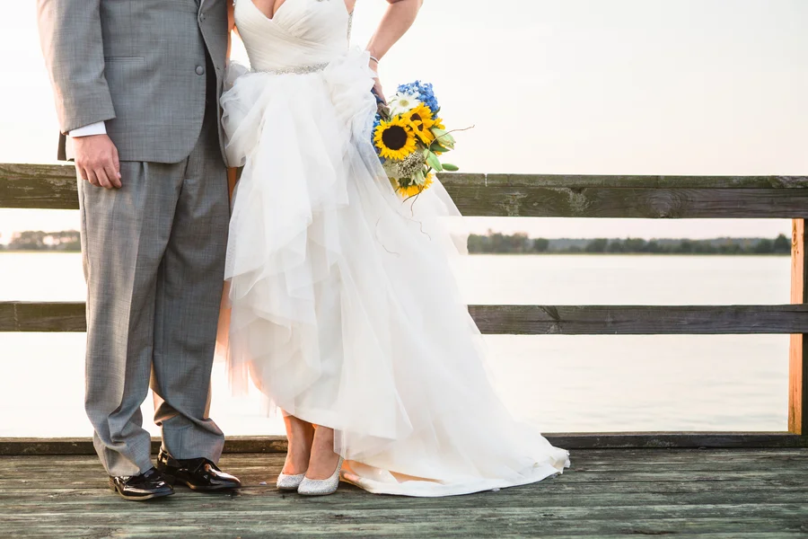 Island House Wedding with Sunflower Details
