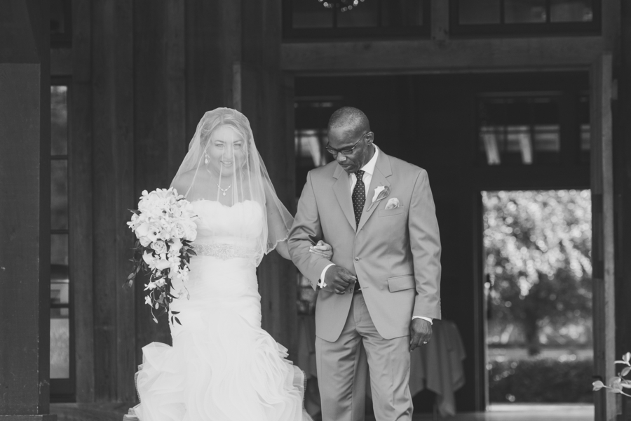 Father of the Bride walking his daughter down the aisle