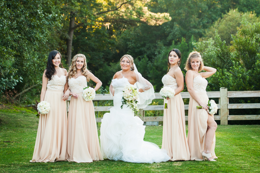 Peach Bridal Party