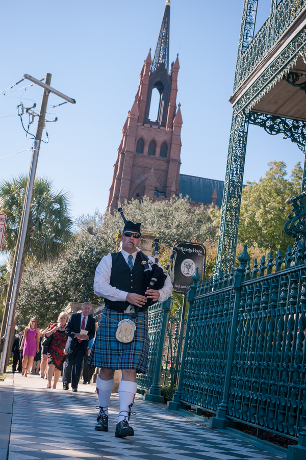 Charleston wedding bagpiper