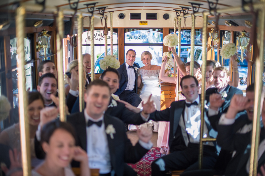 Charleston Wedding Trolley Ride