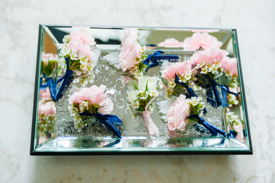 Pink Boutonnieres