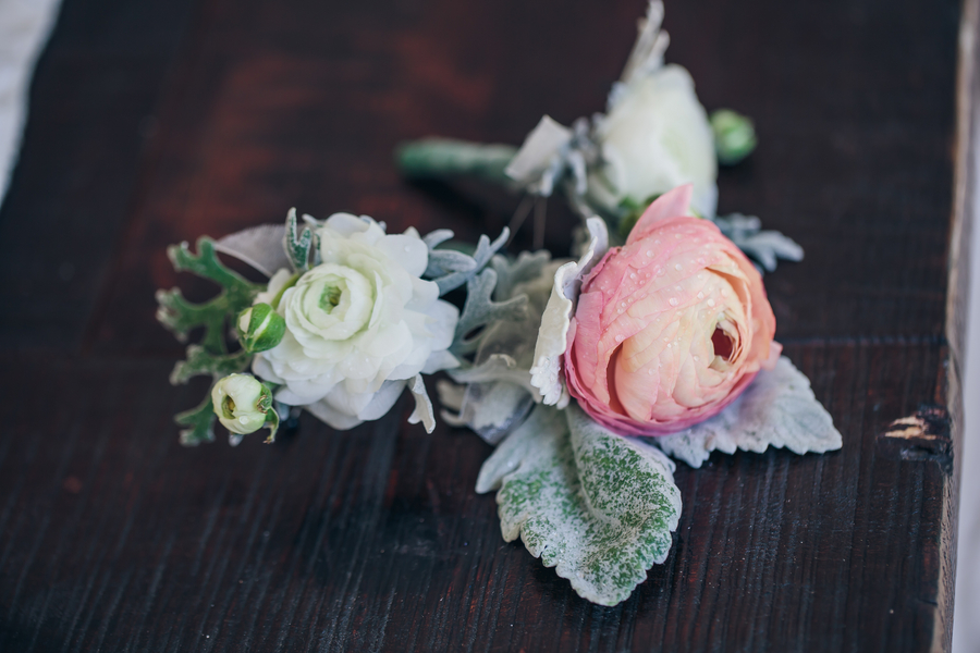 Pink Ranunculus Boutonniere