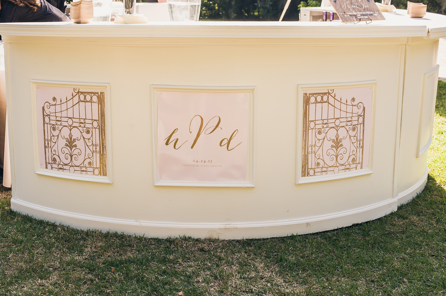 Custom wedding bar