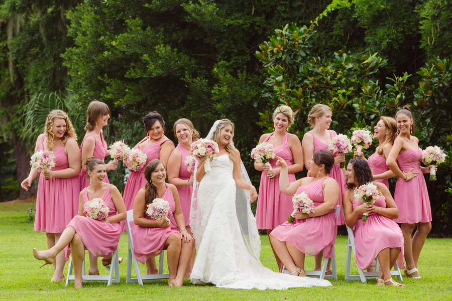 Pink Bridesmaids Dresses