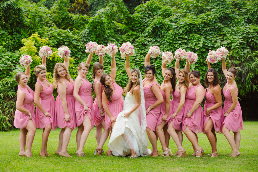 Pink Bridesmaids Dresses