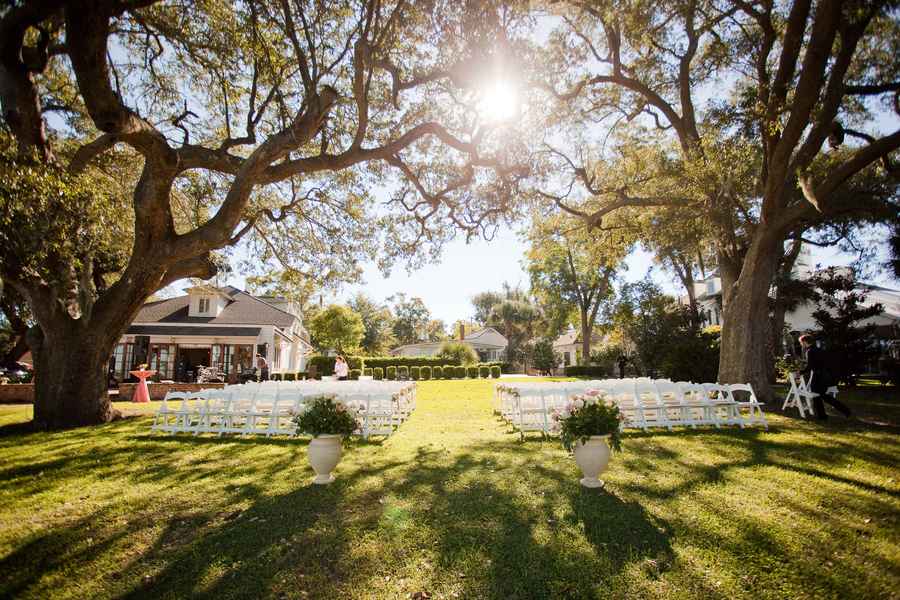 Lowndes Grove wedding ceremony