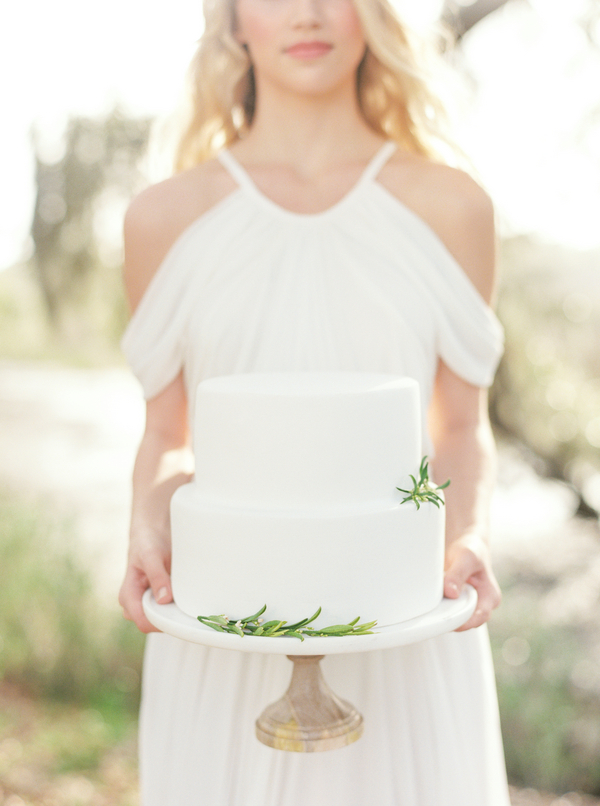 Natural Charleston wedding cake