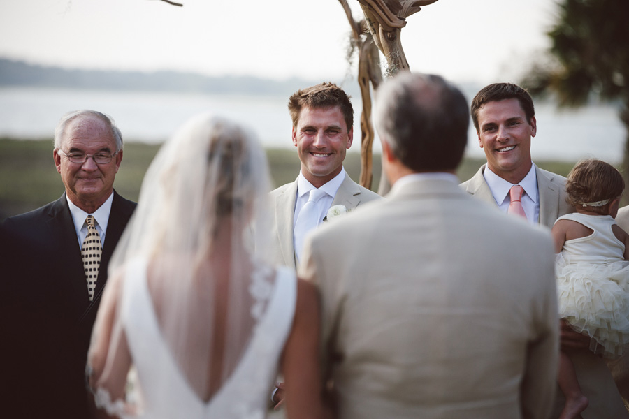 Groom Seeing his Bride at The Ceremony