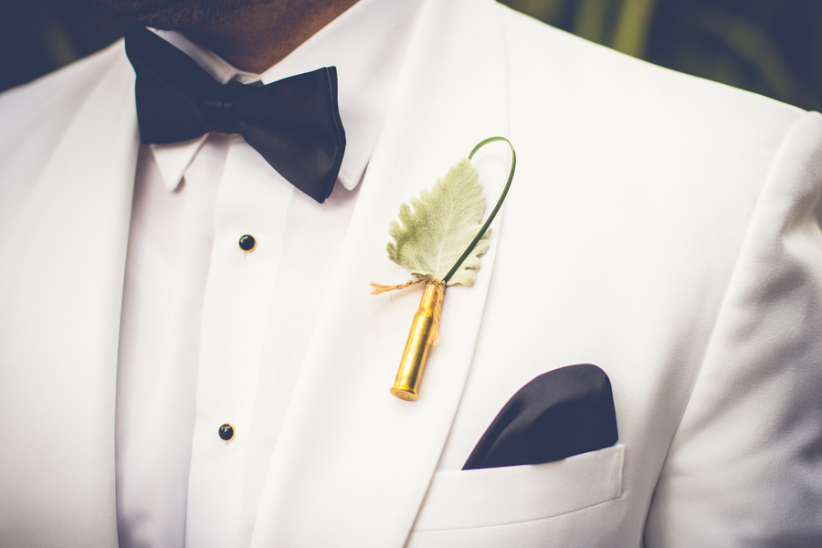 Gold Charleston Wedding Boutonniere