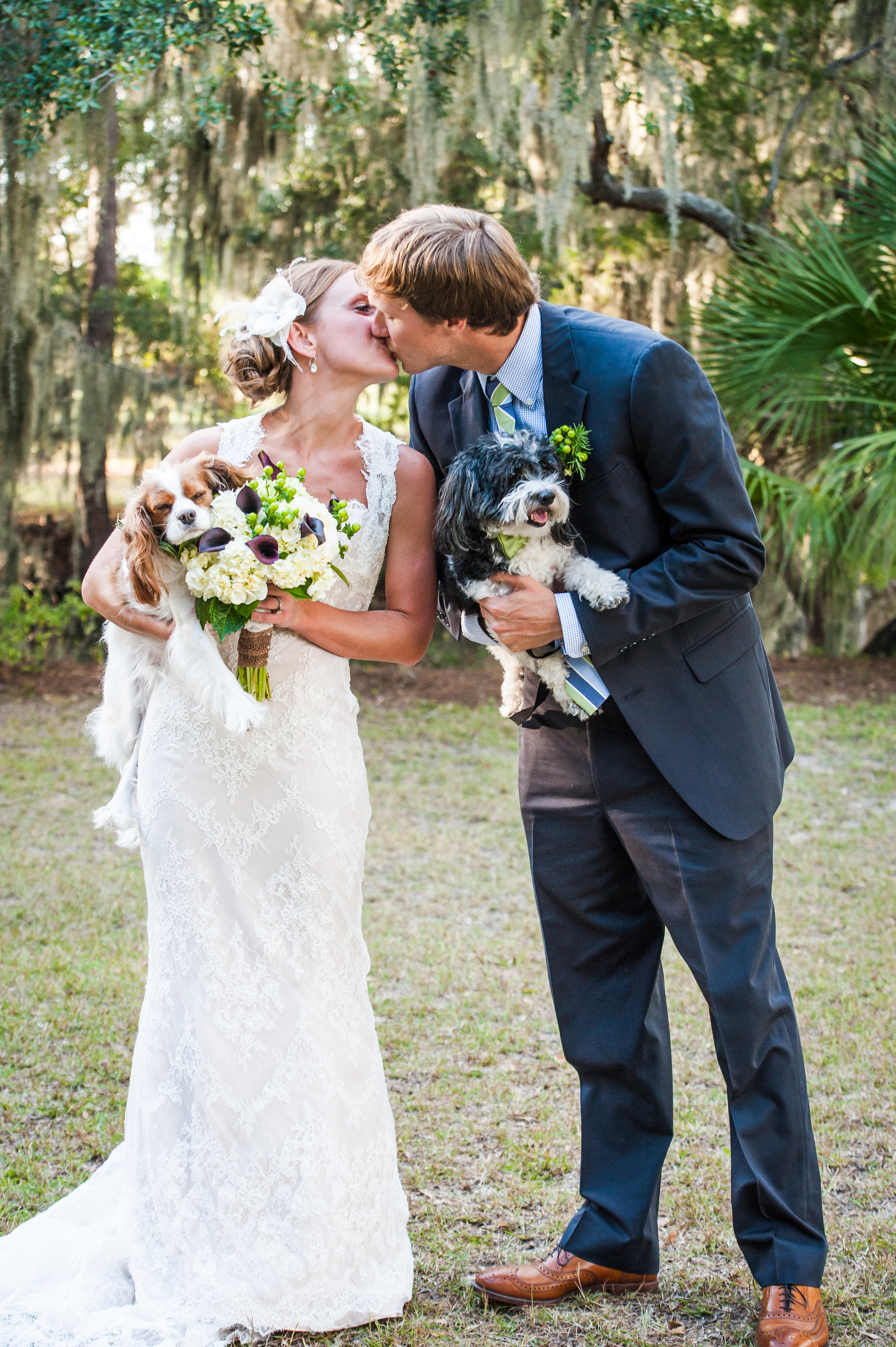 Edisto Wedding with Dogs at Brookland Pointe
