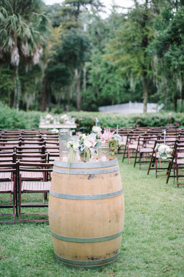 Charleston Wedding Wine Barrels