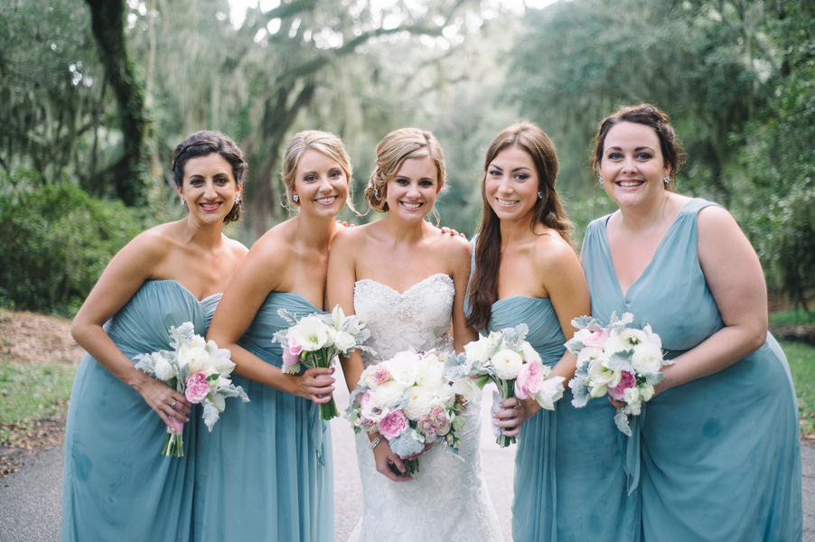 Coastal Blue Bridesmaids Dresses