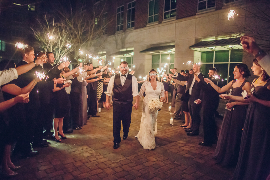 Charleston wedding sparkler Exit