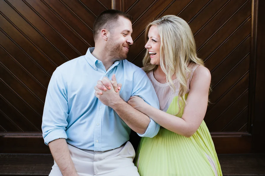 Springtime Engagement in Downtown Charleston by Dreampop Media