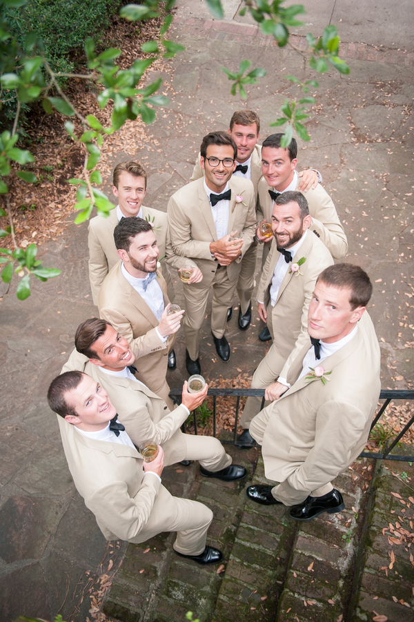 Bridal Party in Tan Suits