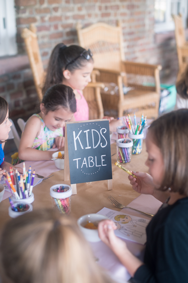 Charleston Wedding Kid's Table