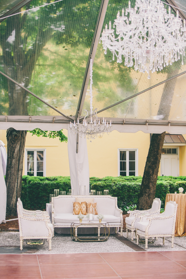 Pink & GoClear Tented reception at William Aiken House wedding