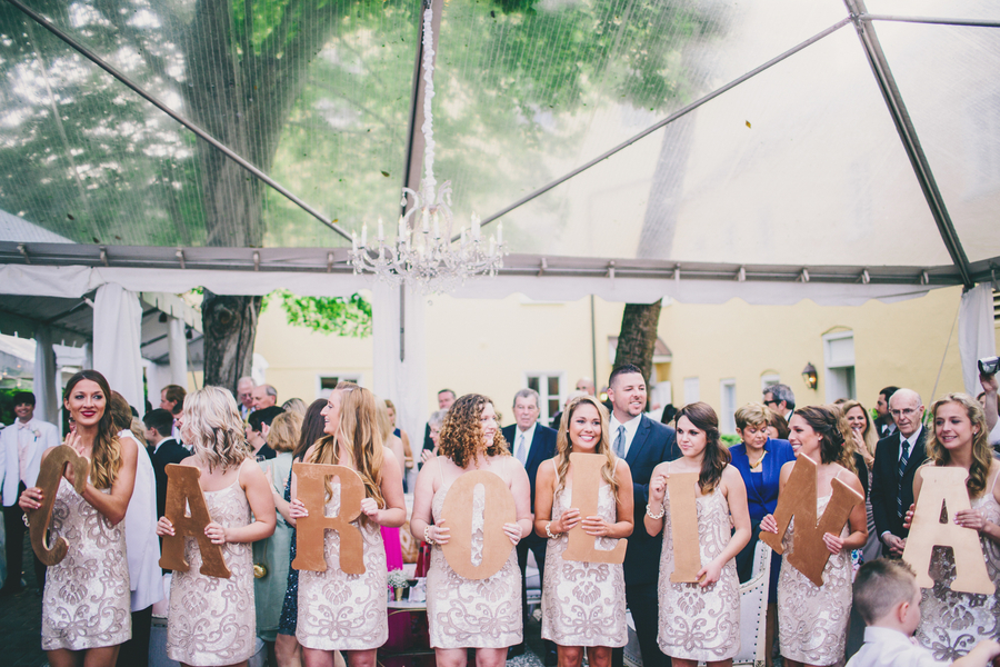 Gold Bridesmaids Dresses