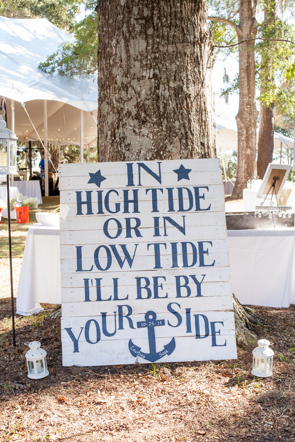 Coastal wedding details at Sunnyside Plantation wedding