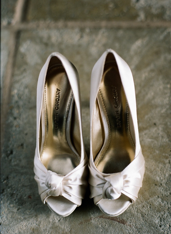 Gold Lowcountry Wedding Shoes at RiverOaks 