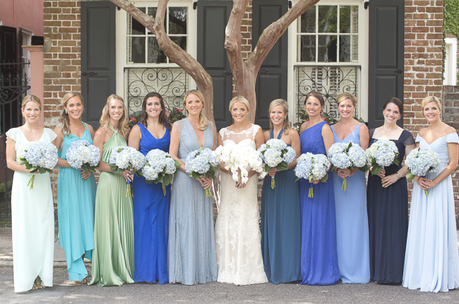 Blue Bridesmaid Dresses