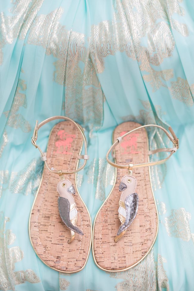 Mint Bridesmaids Dresses and Sandals 