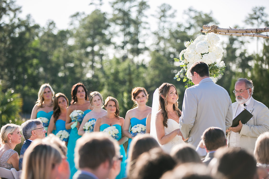Charleston wedding ceremony at Daniel Island Club by Carolina Photosmith