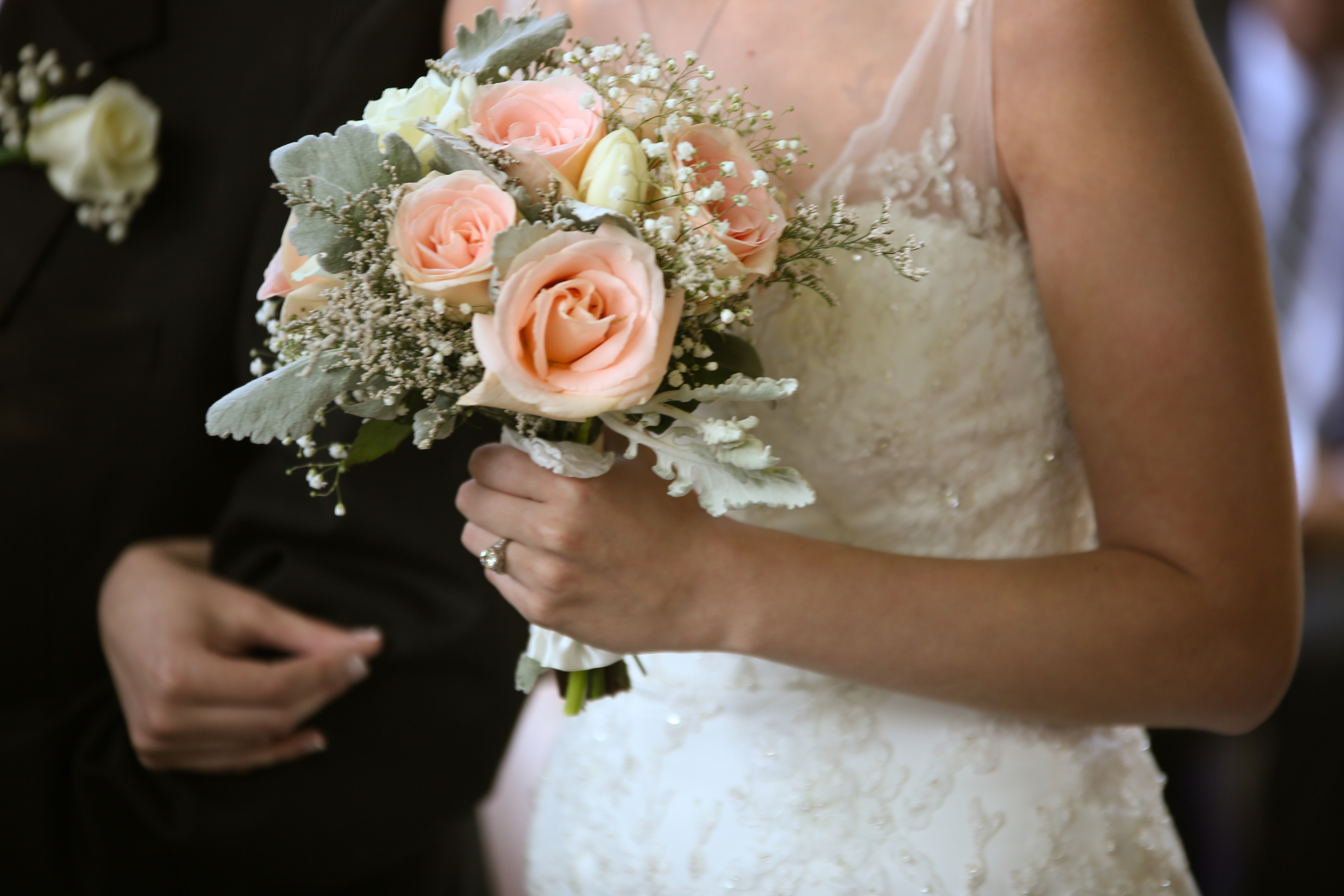 Bouquets at Lace House wedding 