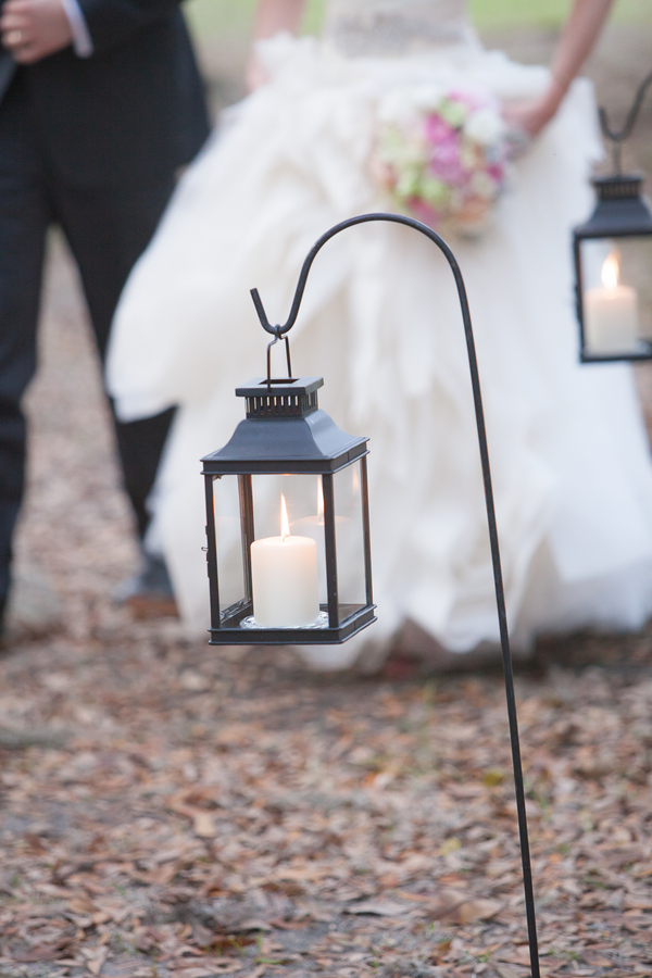 Outdoor Lanterns at Middleton Place Wedding