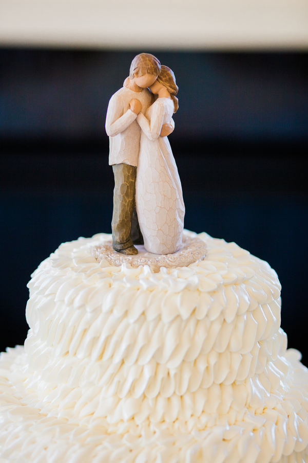 Charleston wedding cake topper at Cooper River Room by Judy Nunez Photography