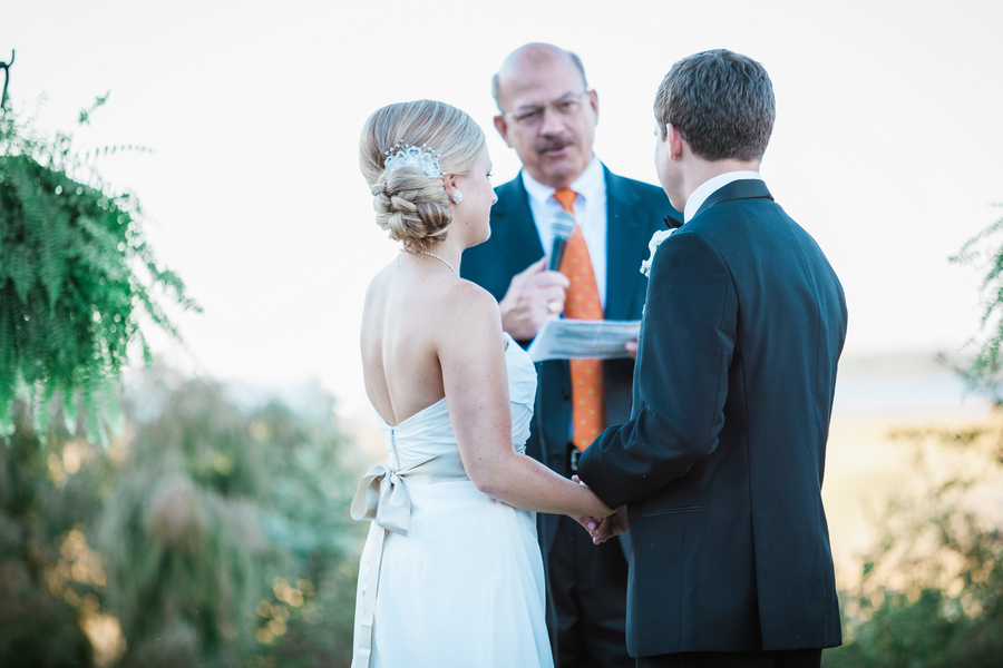 Jessie and Ryan's outdoor Charleston wedding ceremony at Cooper River Room