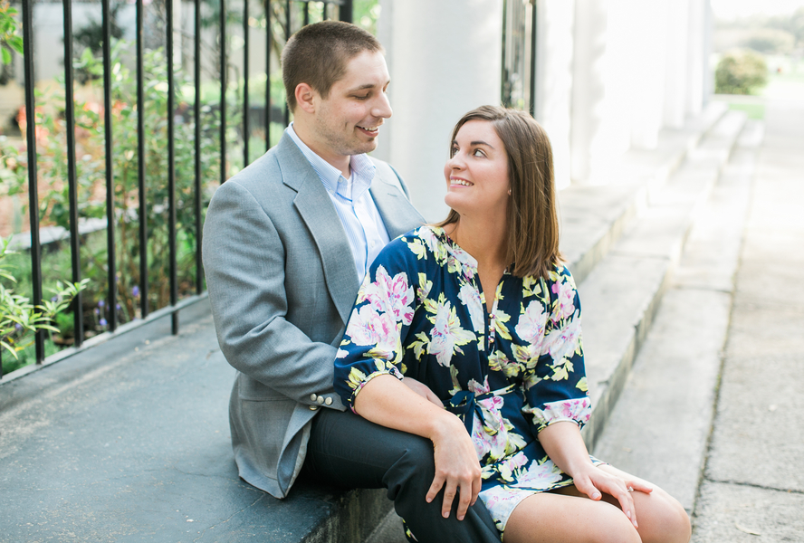 Katie + Ramsey's Savannah Wedding Engagement at Forsyth Park by Chloe Giancola Photography