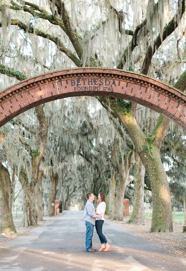 Savannah Wedding Engagement at Bethesda Academy