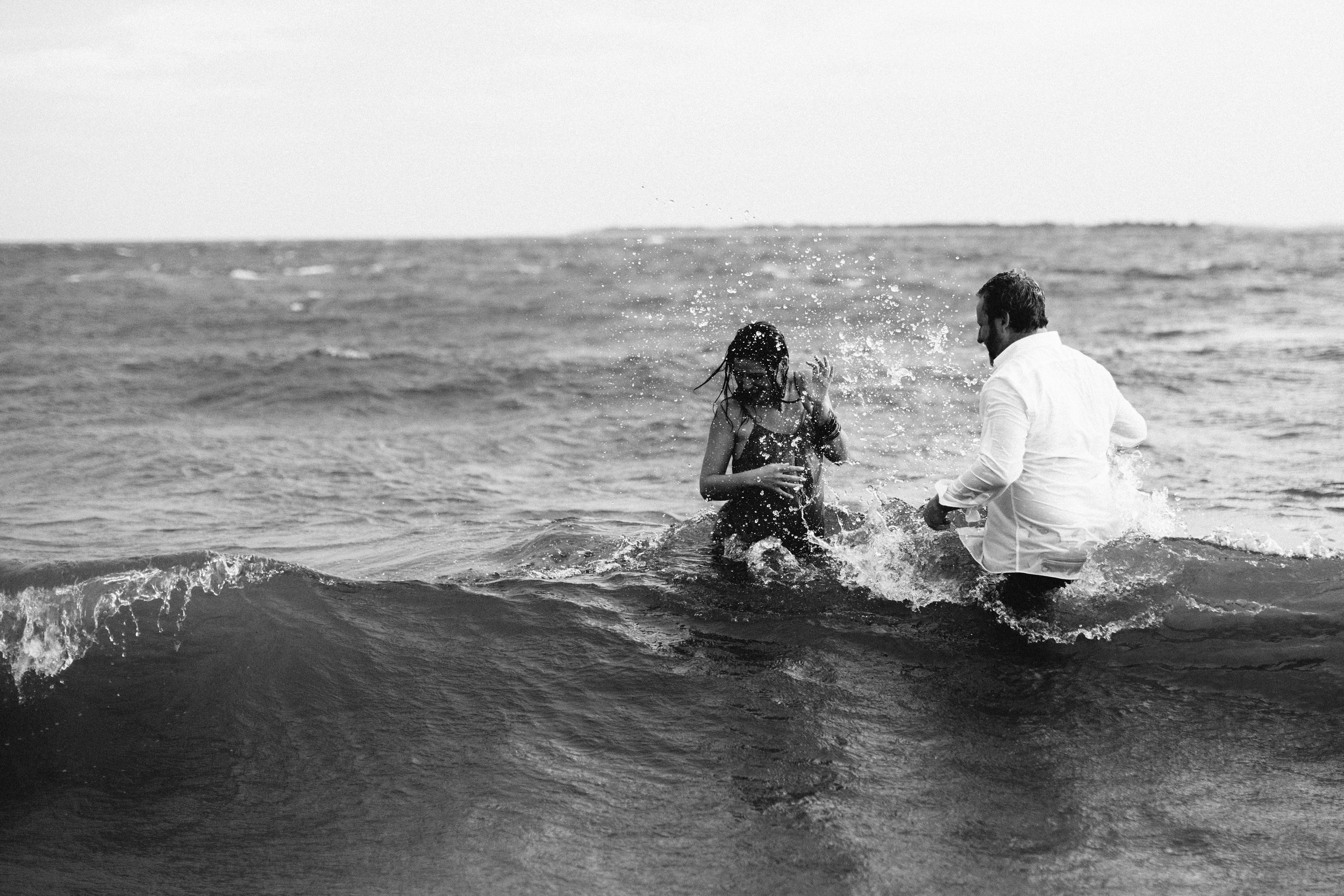 Whitney + Talbert's Charleston Beach engagement by Angela Cox Photography