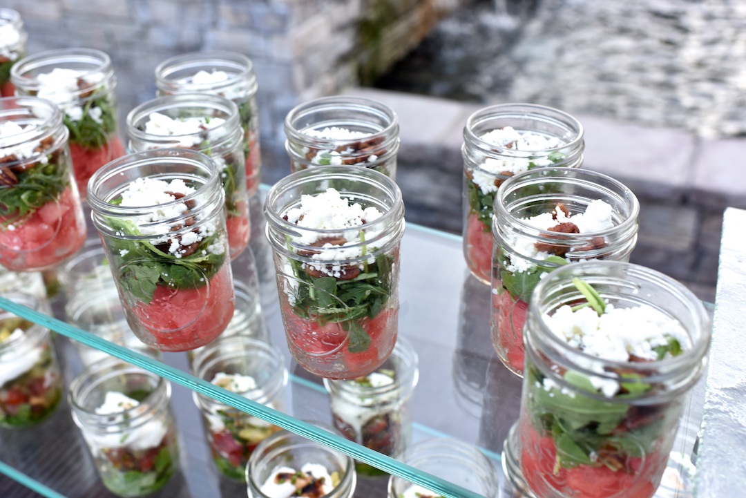 Watermelon, Feta and Arugula Salad at 'Wed at the Westin' Welcome Party on the Oceanfront Deck of the Westin Hilton Head Island Resort & Spa by Donna Von Bruening Photography
