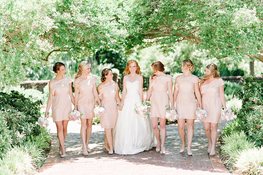 Myrtle Beach Wedding Bridesmaids in Pale pink
