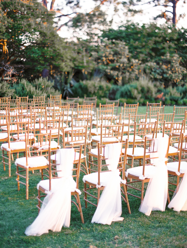 Gold Chivari chairs at Myrtle Beach Wedding ceremony at Pine Lakes Country Club