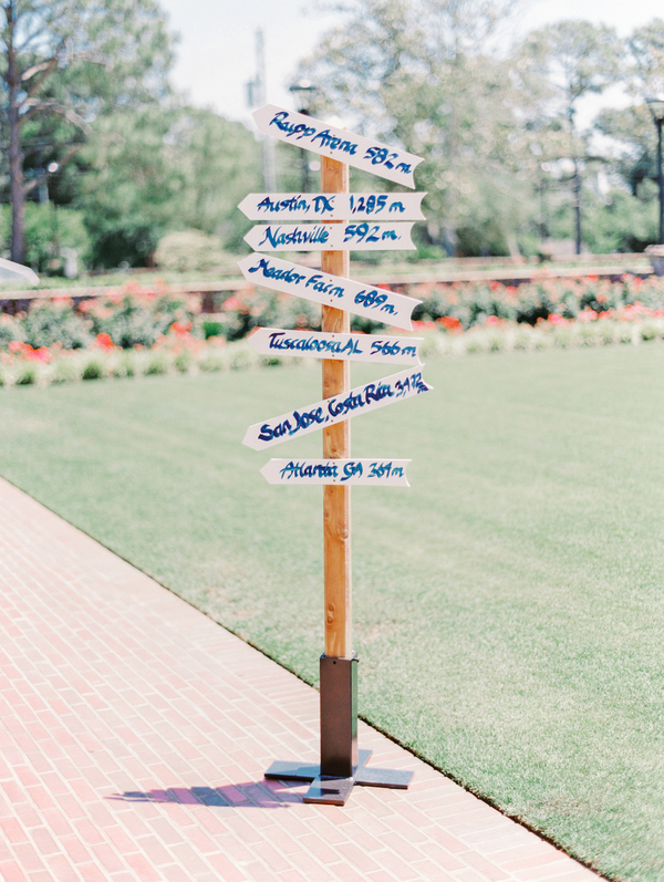 Myrtle Beach Wedding signs at Pine Lakes Country Club 