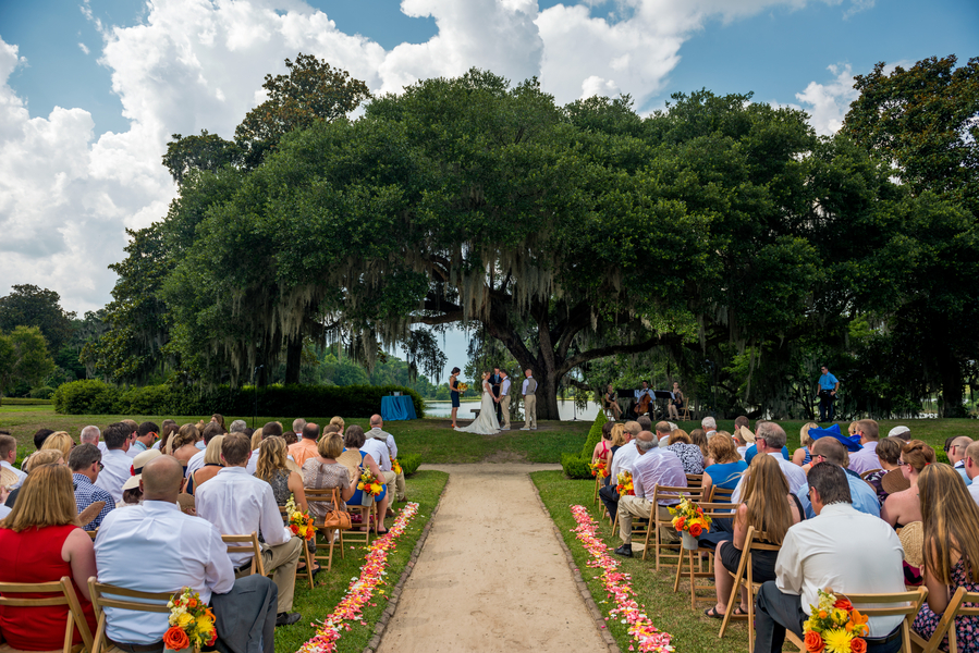 at Will + Dana's Middleton Place Outdoor Wedding Ceremony 