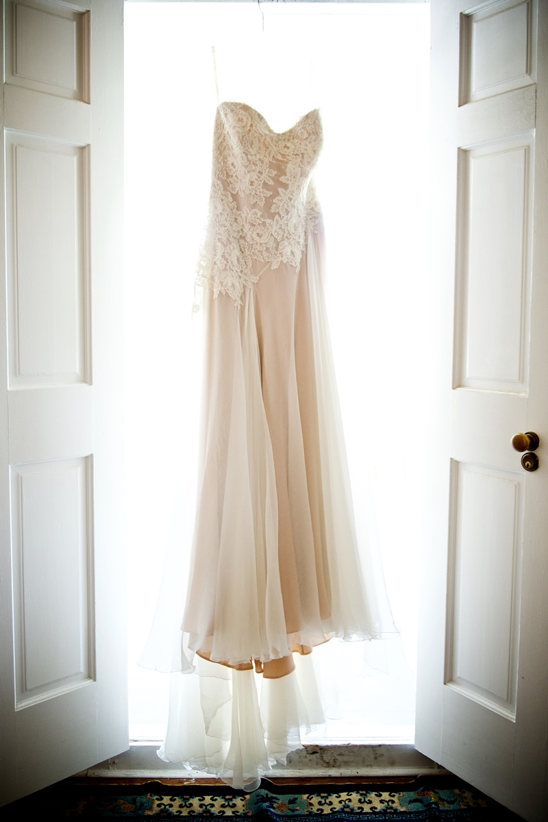 Anna Maier Gown with blush underlay from Maddison Row