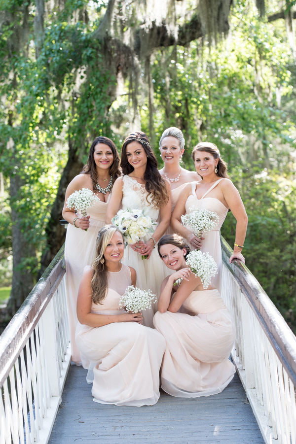 Bridesmaids at Magnolia Plantation and Gardens wedding