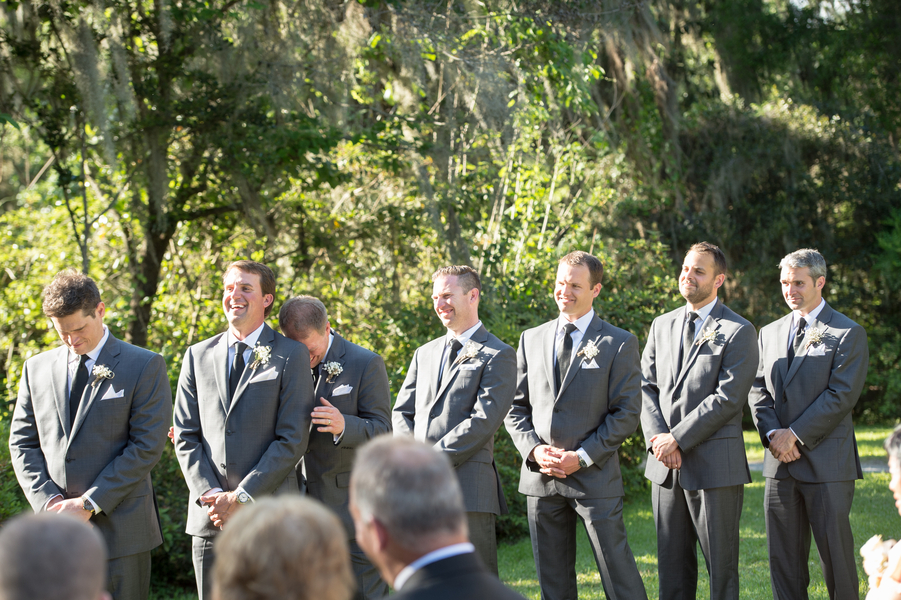 Outdoor ceremony at Magnolia Plantation and Gardens wedding