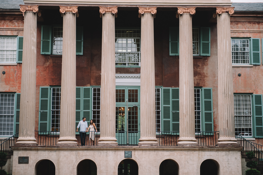 David + Meghan's College of Charleston Engagement by Jennings King Photography