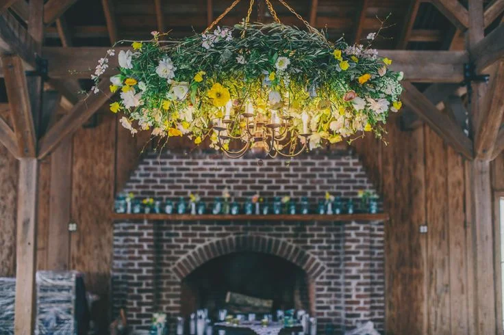 Wedding Trends: Floral Chandeliers
