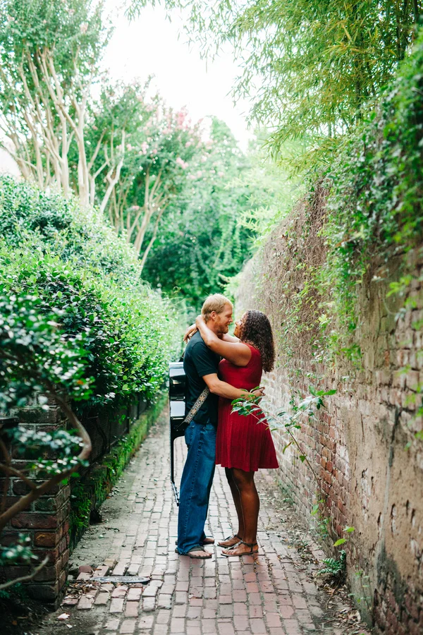 Downtown Charleston Engagement Session by Riverland Studios
