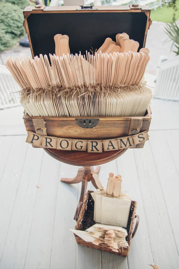 Charleston wedding programs